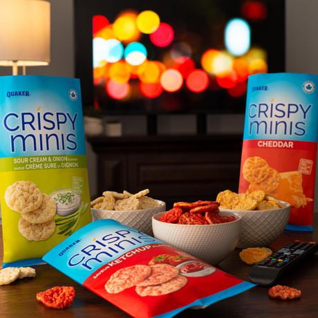 Quaker Crispy Minis Gluten-Free Sour Cream and Onion Rice Chips ...