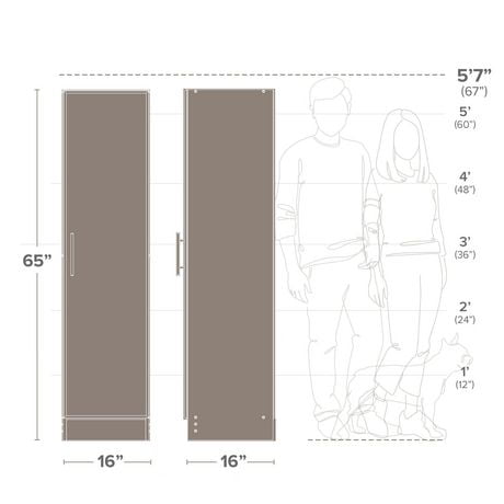 Prepac Elite 16 Narrow Cabinet In White Walmart Canada