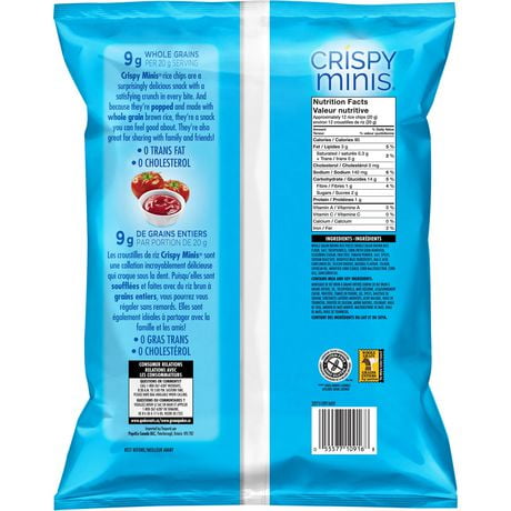 Quaker Crispy Minis Rice Chip Ketchup Family Size | Walmart Canada