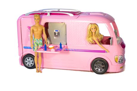 barbie beach camper van