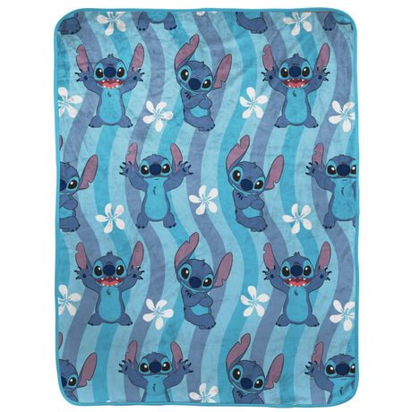 Stitch of Lilo and Stitch, Adult XL outlet Big and Tall Fleece Blanket with a royal blu