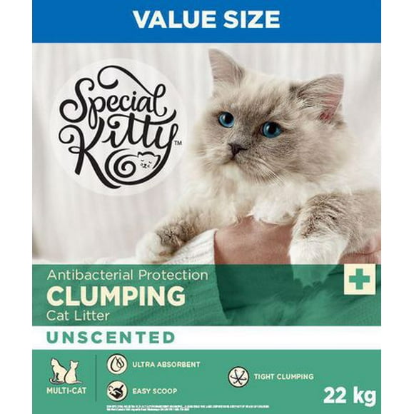Special Kitty protection antibactérienne agglomérante litière pour chats 22&nbsp;kg