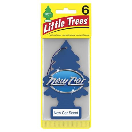 LITTLE TREES air freshener New Car Scent 6-Pack, 6 Pack