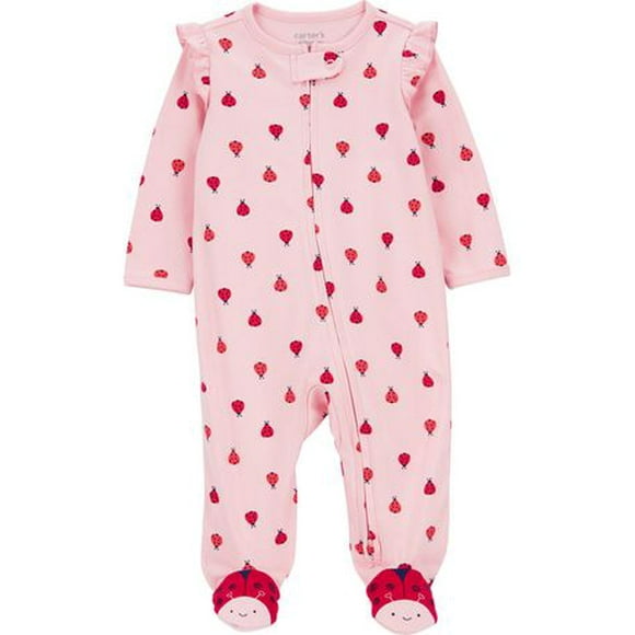 Carter's Child of Mine Baby Girls' Ladybug Sleep N Play Outfit, Preemie-9 months