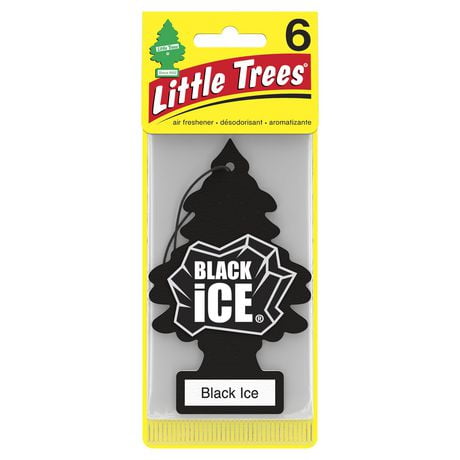 LITTLE TREES air freshener Black Ice 6-Pack, LT Black Ice 6-Pack