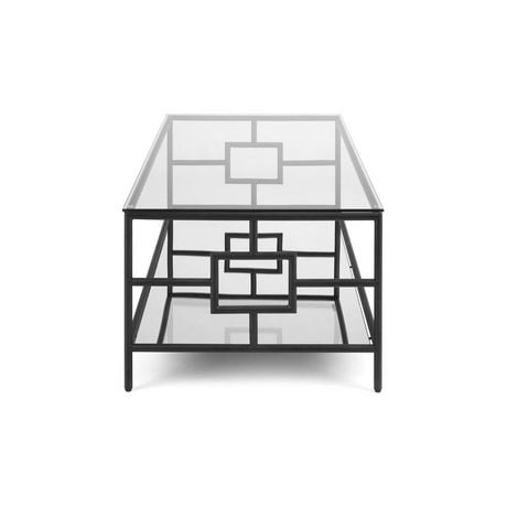 Home Gear Rectangular Black Coffee Table with Geometric Frame - Walmart.ca