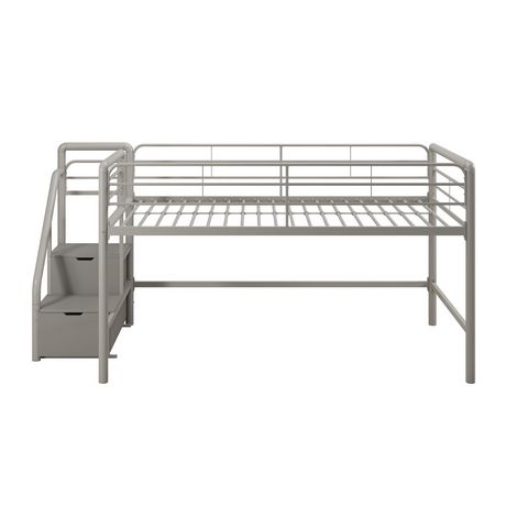 Dhp Junior Metal Loft Bed With Storage, Catalina Junior Twin Loft Bed With Storage