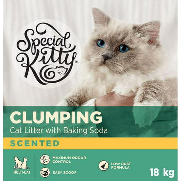 Special Kitty Clumping Cat Litter with Baking Soda - Scented, 18 Kg