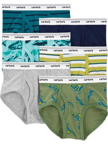 CNKOO Baby Soft Panty 100% Cotton Underwear Little Boys Dinosaur Briefs  Toddler Undies Children Truck Panties(Pack of 3)-4T 