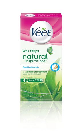 Veet Natural Inspirations Wax Strips Legs Body All Skin Types