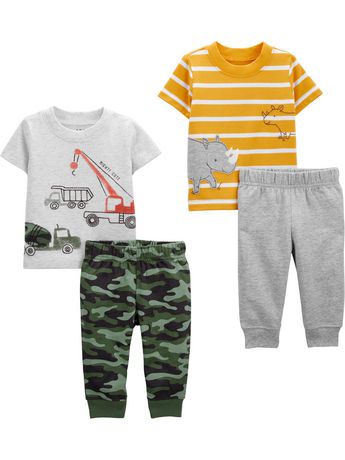 Child of Mine made by Carter's Infant Boys' Body Suit Pant Set- Rhino ...