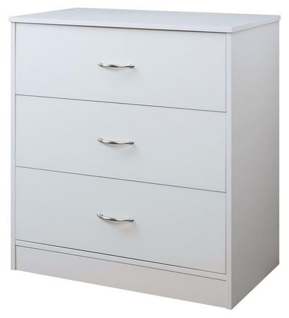 Mainstays 3 Drawer Dresser White | Walmart Canada