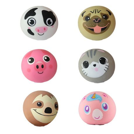 Squishi Friendz Animal Puffer Balls, Stress Ball, Ages 3 and up