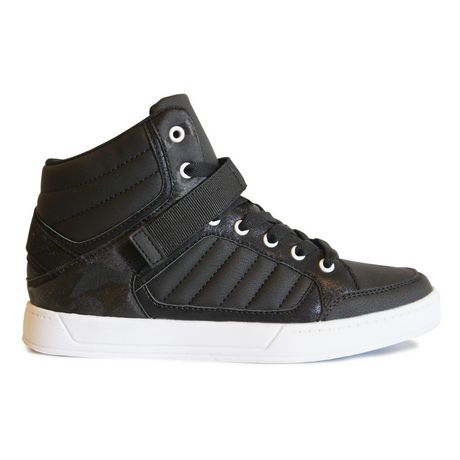 George Ladies Lace up Side Velcro Casual High Top Shoe | Walmart Canada