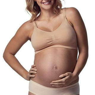 Shop Generic wireless lace maternity nursing bra open on large size d cup  mother feeding bra Online
