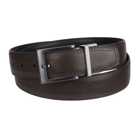 Mens White 1.50 Wide Reversible Leather Belt