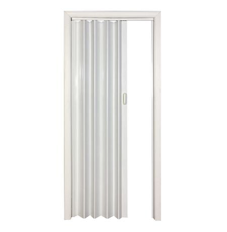 Home Style Plaza Vinyl Accordion Door 36 X 80 Frost White