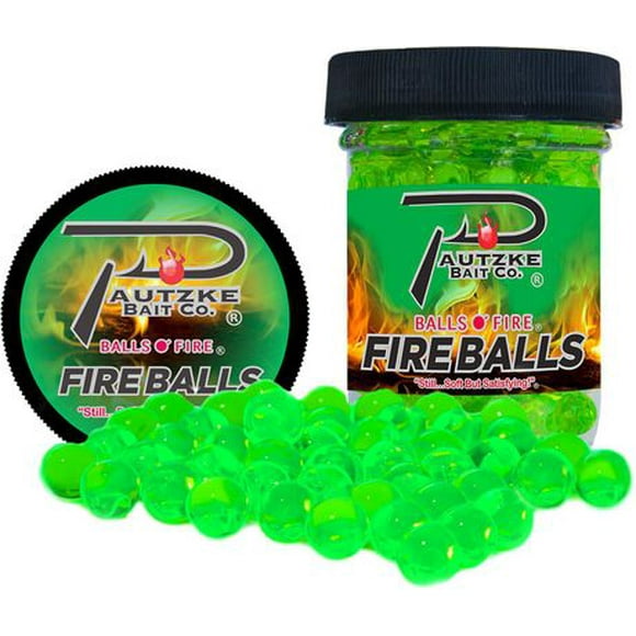 Pautzke PFBLS/CHT/GAR Boules de feu 1,65 oz, Chartreuse/Ail Boules de feu, Chartreuse/Ail