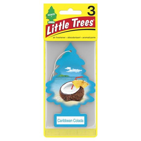 LITTLE TREES air freshener Caribbean Colada 3-Pack, LT Caribbean Colada 3-Pack