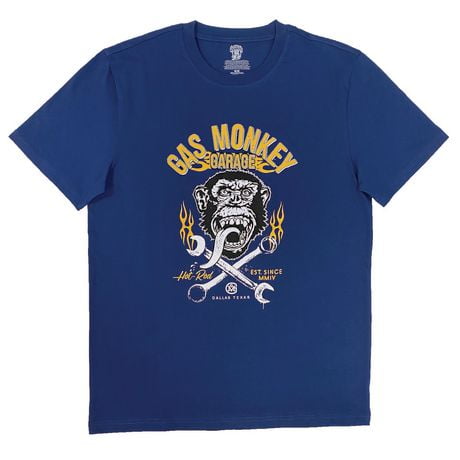 T-shirt Gas Monkey pour hommes. Tailles: P-TG
