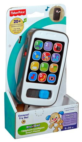 Fisher-Price Laugh & Learn Smart Phone Grey - French Edition | Walmart ...