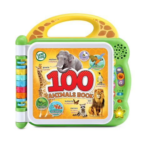 LeapFrog® 100 Animals Book™ / Imagier mes 100 animaux - Exclusive de Walmart - Bilingual Anglaise et Française 18 mois - 4 ans