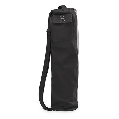 Gaiam Breathable Yoga Mat Bag - Black/Grey 