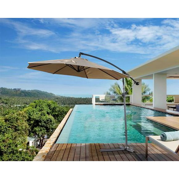 Gandia 10ft. Patio Cantilever Umbrella with Base