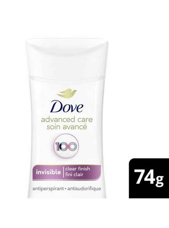 Dove Advanced Care Invisible Clear Finish Antiperspirant Stick, 74 g