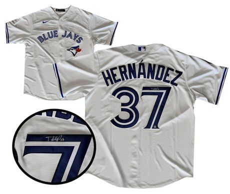 Men's Toronto Blue Jays Santiago Espinal Nike White Official Replica Player  Jersey