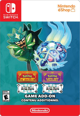 Pokémon Scarlet/Pokémon Violet Expansion Pass: The Hidden Treasure of Area  Zero (Retail Version) Standard - Nintendo Switch [Digital Code]