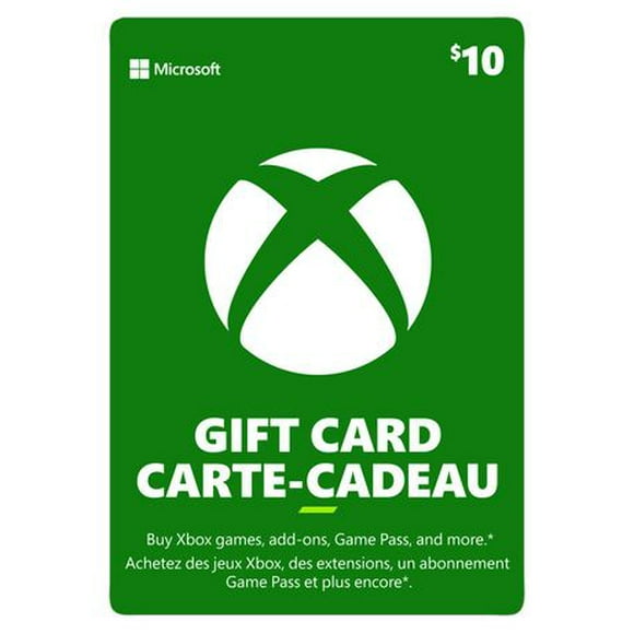 Carte-cadeau Xbox Live de 10 $ CAD [Télécharger]