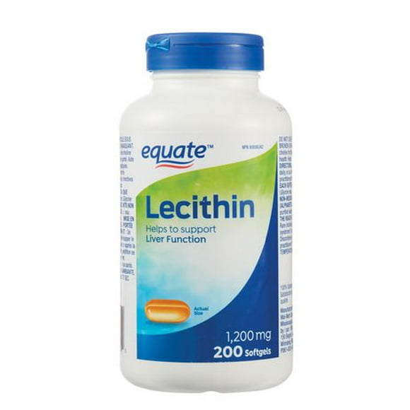 Equate Lecithin<br>1,200 mg, 200 Softgels