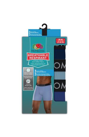 Fruit of the Loom Men's Breathable Boxer Briefs, 3-Pack | Walmart Canada