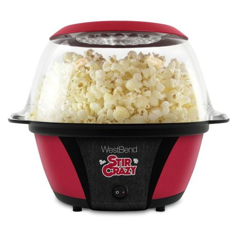 West Bend Stir Crazy 82707 6 Qt Stirring Popcorn Machine