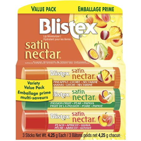Blistex® Satin Nectar™ Lip Moisturizer, 3 Sticks Net Wt. 4.25 g each