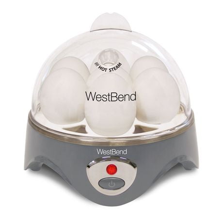 West Bend 7 Egg Capacity Automatic Egg Cooker, in Gray (87628)