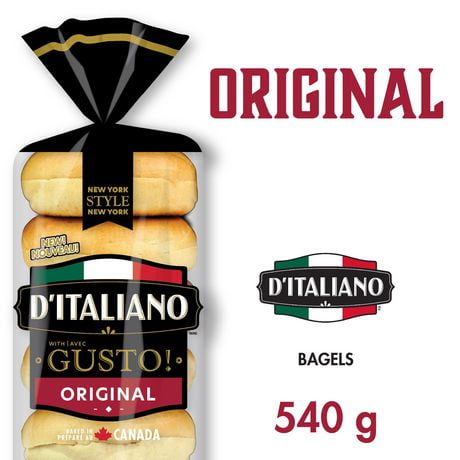 D’Italiano with Gusto!™ Original Bagels, 540 g