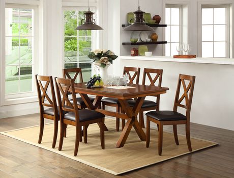 Whalen Es Brown Cherry Wood Sy, Whalen Dining Chairs