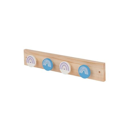 Neatfreak Kids Wooden Wall Hanger Rack, BLUE