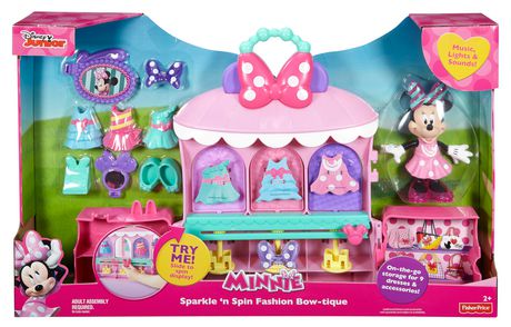 Fisher-Price Disney Minnie Mouse Sparkle ‘n Spin Fashion ...
