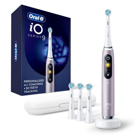 Oral-B iO Series 9 Electric Toothbrush with 4 Brush Heads, iO9 Rechargeable Power Toothbrush