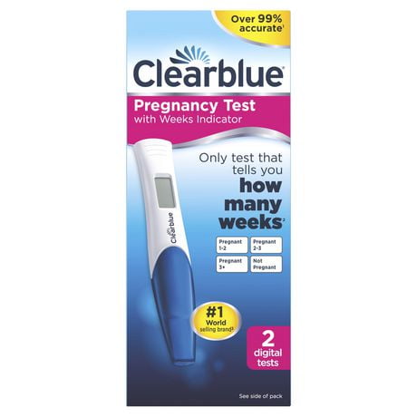 Clearblue Pregnancy Test with Weeks Indicator, 2 Count