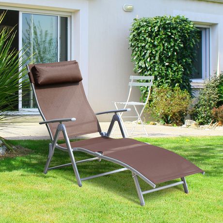 To position calligraphy practice Outsunny Lounge Folding Chair | Walmart Canada