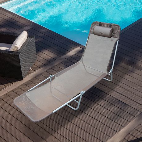 Outsunny Adjustable Lounge Chair | Walmart Canada