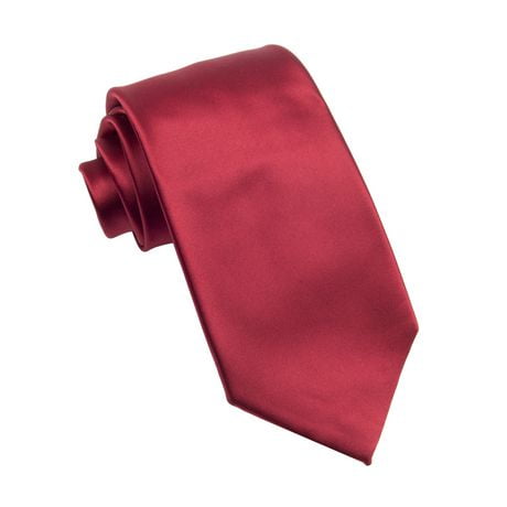Cravate en satin à couleur unie pour hommes George
