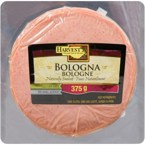 Harvest Meats Bologna Sliced Gluten Free Naturally Smoked, 375 g