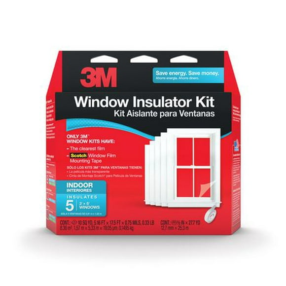 3M Canada Indoor Window Insulator Kit, Five Window