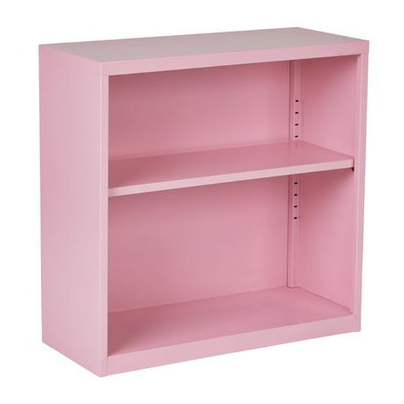 OSP Designs 28" Pink Metal Bookcase