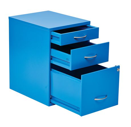 OSP Designs 22" Blue Metal File Cabinet | Walmart Canada